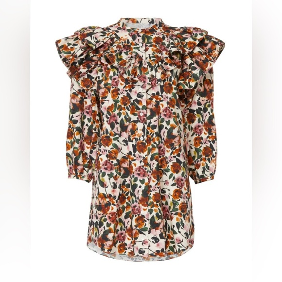 EUC Something Navy- Floral Dress. Size XS - Picture 1 of 10